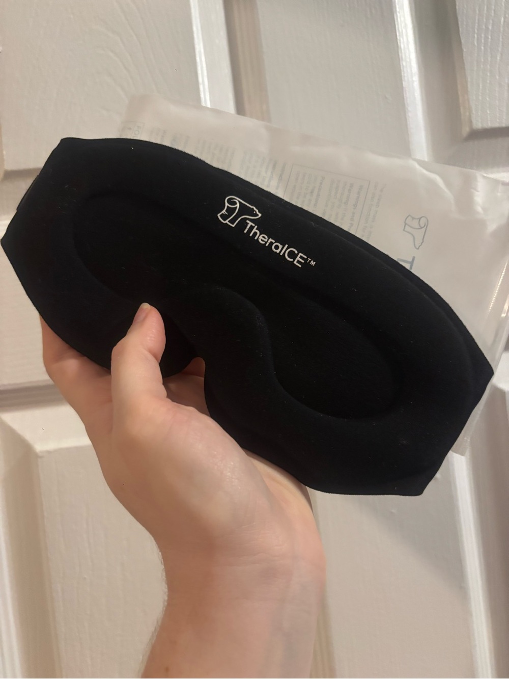 TheraICE Black Cooling Eye Mask for Relief